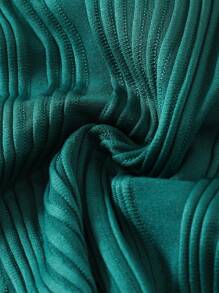 Swim Basics Women's Solid Color Spaghetti Strap Bikini Top And Bottom Swim Suit With Wire-Supported Summer - Dark Green - View 4