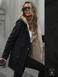 Aveloria Fashion Loose Casual Versatile Hooded Zip-Up Drawstring Waist Padded Padded Coat Clothes Winter  Fall Cloth For Women