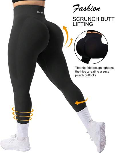 Rhythm Era 大码女式高腰无缝运动紧身裤瑜伽裤