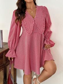 SHEIN Frenchy Vestido casual sencillo de uso diario para tallas grandes