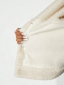 SHEIN SXY 秋冬季保暖格子羊毛女式夹克 - 彩色 - 查看 7