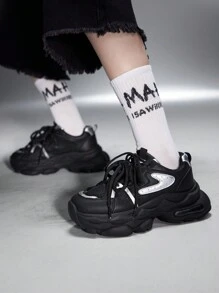 Vate 低帮女式滑板运动鞋，秋季新品，时尚一脚蹬休闲运动鞋，白色