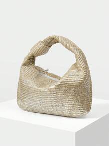 MOTF PREMIUM WOMEN TEXTURED ZIPPER TOP HANDLE BAG - Apricot - View 2