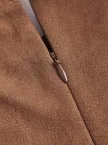 SHEIN MOD Vestido marrón para mujer con hombros al descubierto y cinturón gratis, Vestidos de invierno para mujeres, Vestidos elegantes para mujeres, Vestidos casuales, Vestidos vintage, Vestido estilo "Old Money", De vuelta a la escuela, Vestido, Vestido de Año Nuevo y Día de San Valentín - Café integral - Ver 4