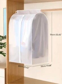 1 pieza Bolsa colgante transparente 3D lavable a prueba de polvo con doble cremallera para almacenamiento en el armario, protege del polvo y la humedad, decoración del hogar, otoño, festival de otoño, dormitorio