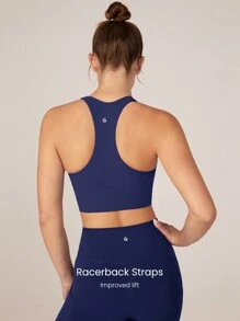 GLOWMODE FeatherFit™ Ruched Racerback Sports Bra Gym