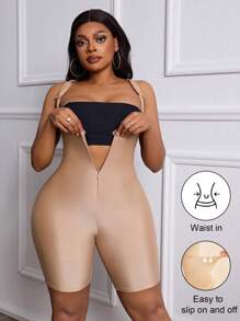 Calvaya 3 Stücke Set: Bauchformer, Taillenmieder und 5-Punkt-Shorts, um die Körperform zu verbessern, praktischer Rückverschluss, geeignet zum Tragen mit Kleidern