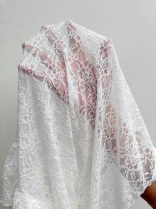 Opulessa Plain Knitted Lace Multilayer Ruffle Hem Women's Skirt