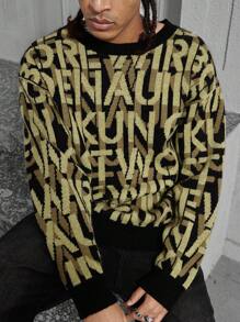 Manfinity EMRG Men's Simple Fashion Casual Knit Sweater, Suitable For Daily Wear - Multicolor - View 5