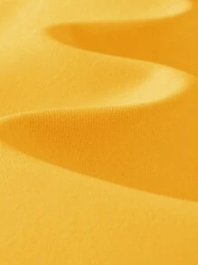 PAVTROS Manfinity Streetrush Men's Stripe Panel Digit Print Short Sleeve T-Shirt, Casual Daily Wear, Graphic Tee, Graphic T-Shirt, Graphic Men T-Shirt - Yellow - View 4