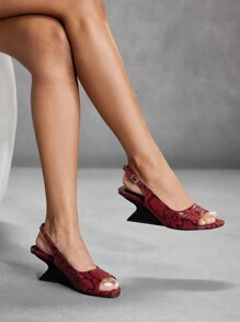 CUCCOO SZL Round Toe Elegant Versatile Sexy Luxurious Comfortable Party Style Women High Heel Sandals, Suitable For All Seasons