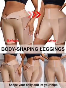 Calvaya 3 Stücke Set: Bauchformer, Taillenmieder und 5-Punkt-Shorts, um die Körperform zu verbessern, praktischer Rückverschluss, geeignet zum Tragen mit Kleidern