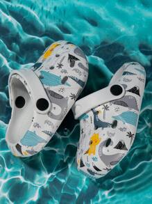 Toddler Boys' Comfortable Fashion Breathable Casual Cute Hollow Slippers, Suitable For Summer And Autumn