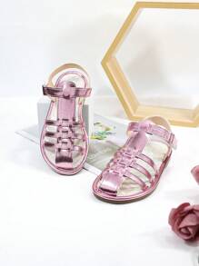 Cute Casual Breathable Children Flat Campus Fashion Beach Sandals For Girls - Pink - View 2