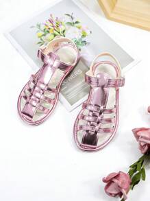 Cute Casual Breathable Children Flat Campus Fashion Beach Sandals For Girls - Pink - View 1