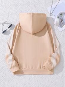 SHEIN Tween Mädchen Kapuzenpullover mit Schmetterlings-Muster für Teenager