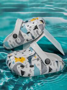 Toddler Boys' Comfortable Fashion Breathable Casual Cute Hollow Slippers, Suitable For Summer And Autumn