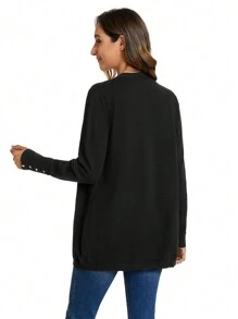 SHEIN LUNE Elegante cárdigan delgado para mujer, otoño/invierno