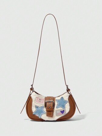 Kawaii Autumn & Winter New College Style Crossbody Bag, Casual Cute Women Shoulder Bag