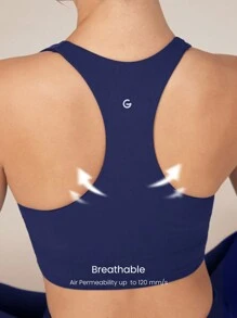 GLOWMODE FeatherFit™ Ruched Racerback Sports Bra Gym