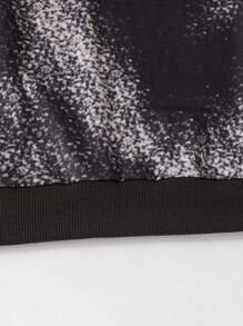 家庭同款图案套头卫衣，带口袋，个性化泥地赛车、摩托车越野赛、自行车、汽车、卡车、方格旗设计，休闲街头风 - 深灰色 - 查看 5