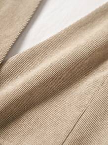 EMERY ROSE Women Corduroy Decor Pocket Vest Jacket