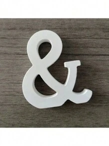 1pc 20cm Large White Wooden Capital English Alphabet & Number Ornament Best Gifts Birthday