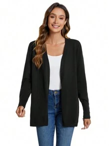 SHEIN LUNE Elegante cárdigan delgado para mujer, otoño/invierno