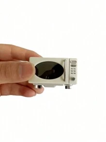 POKOJA LAND 1pc Miniature Kitchen Model Ornament - Realistic Microwave & Cooking Utensils Replica, Mini Kitchenware Props For Photography, Dollhouse, DIY Crafts, Home Decor, Collectibles, Gift For Foodies & Hobbyists - Beige - View 9