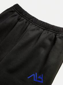SHEIN Set de tricou cu mânecă scurtă și pantaloni de jogger pentru băieți, 2 buc.