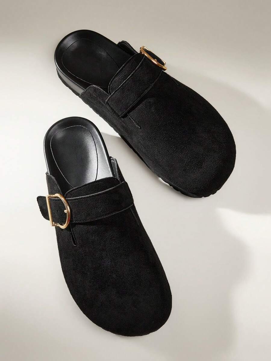 Solecia Women Plain Color Slip-On Casual Loafers Spring Shoes Spring Break Easter For Christmas - Black - View 1