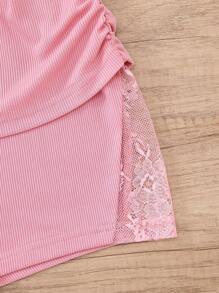 2pcs/Set Women's Sexy Bodycon Sleepwear Bottoms - Multicolor - View 3