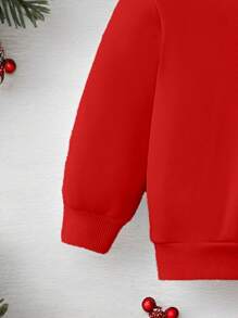 Cute Rabbit Printed & Comfortable Boys Casual Round Neck Long Sleeve Sweatsuit - Grey - View 5