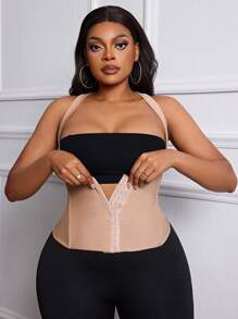 Calvaya 3 Stücke Set: Bauchformer, Taillenmieder und 5-Punkt-Shorts, um die Körperform zu verbessern, praktischer Rückverschluss, geeignet zum Tragen mit Kleidern