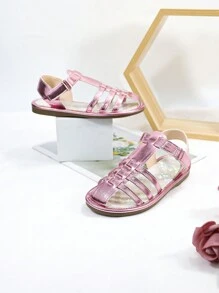 Cute Casual Breathable Children Flat Campus Fashion Beach Sandals For Girls - Pink - View 5