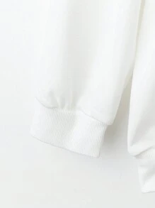 INAWLY 女士休闲豹纹胸罩印花卫衣，适合秋季穿着。 - 白色 - 查看 4