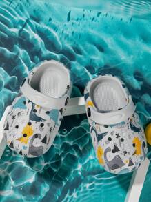 Toddler Boys' Comfortable Fashion Breathable Casual Cute Hollow Slippers, Suitable For Summer And Autumn
