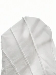 SHEIN MOD Solid Seam Tank Top - White - View 5