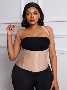 Calvaya 3 Stücke Set: Bauchformer, Taillenmieder und 5-Punkt-Shorts, um die Körperform zu verbessern, praktischer Rückverschluss, geeignet zum Tragen mit Kleidern