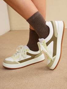 CUCCOO EASI 女士时尚百搭休闲运动鞋 - 杏色 - 查看 3