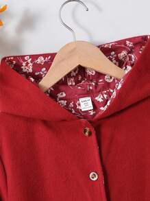 Tween Girl Ditsy Floral Hooded Top