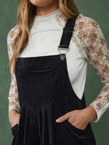 WESTFADE Tuta primaverile in velluto a coste, ampia e rilassata, pantaloni in stile salopette - Outfit di Nashville