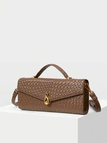 MOTF PREMIUM 1PC WOMEN'S FASHIONABLE VERSATILE MINIMALIST CASUAL CLUTCH BAG - Coffee Brown - View 3