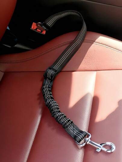 1PC HOLAPET Adjustable Elastic Shockproof Pet Car Seat Belt Harness With Leash For Dogs Travel Car Accessories Vehicle Strap Secure Comfortable