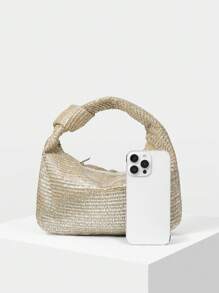 MOTF PREMIUM WOMEN TEXTURED ZIPPER TOP HANDLE BAG - Apricot - View 3