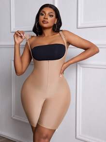 Calvaya 3 Stücke Set: Bauchformer, Taillenmieder und 5-Punkt-Shorts, um die Körperform zu verbessern, praktischer Rückverschluss, geeignet zum Tragen mit Kleidern