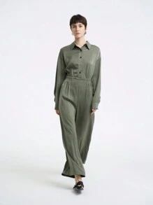 Aalyst Women's 2024 New Stylish High Waisted Slim Fit Casual Jumpsuit