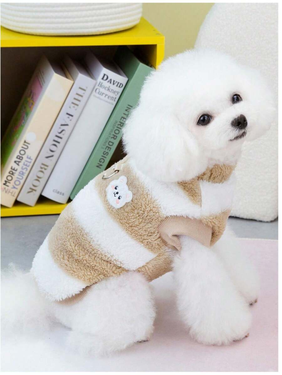 Pet Double-Sided Fleece Sweater, Thickened And Casual, 2-Legged Autumn/Winter Style, 23 Polar Bear Fleece, Dog Top, Casual Fleece, Pet Clothes, Animal Top