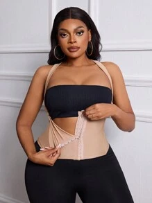 Calvaya 3 Stücke Set: Bauchformer, Taillenmieder und 5-Punkt-Shorts, um die Körperform zu verbessern, praktischer Rückverschluss, geeignet zum Tragen mit Kleidern