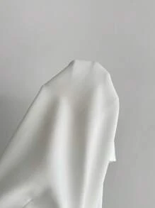 SHEIN Unity Conjunto de 2 piezas de top y falda de unicolor elegante para mujer, para fiesta, conjunto de dos piezas - Blanco - Ver 6